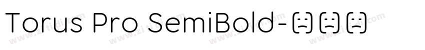 Torus Pro SemiBold字体转换